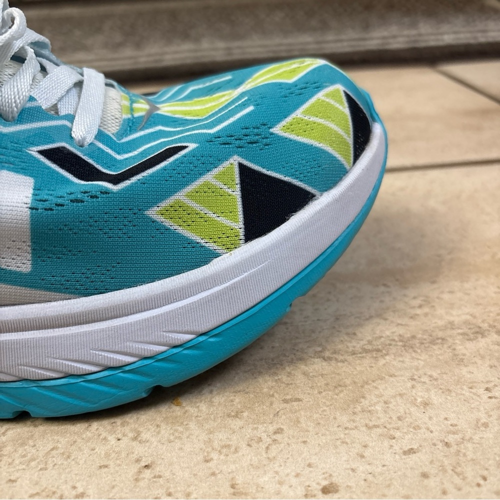Hoka One One Men’s Ironman Kona Carbon X Sea Blue/White Womens Size 10 - Picture 13 of 16